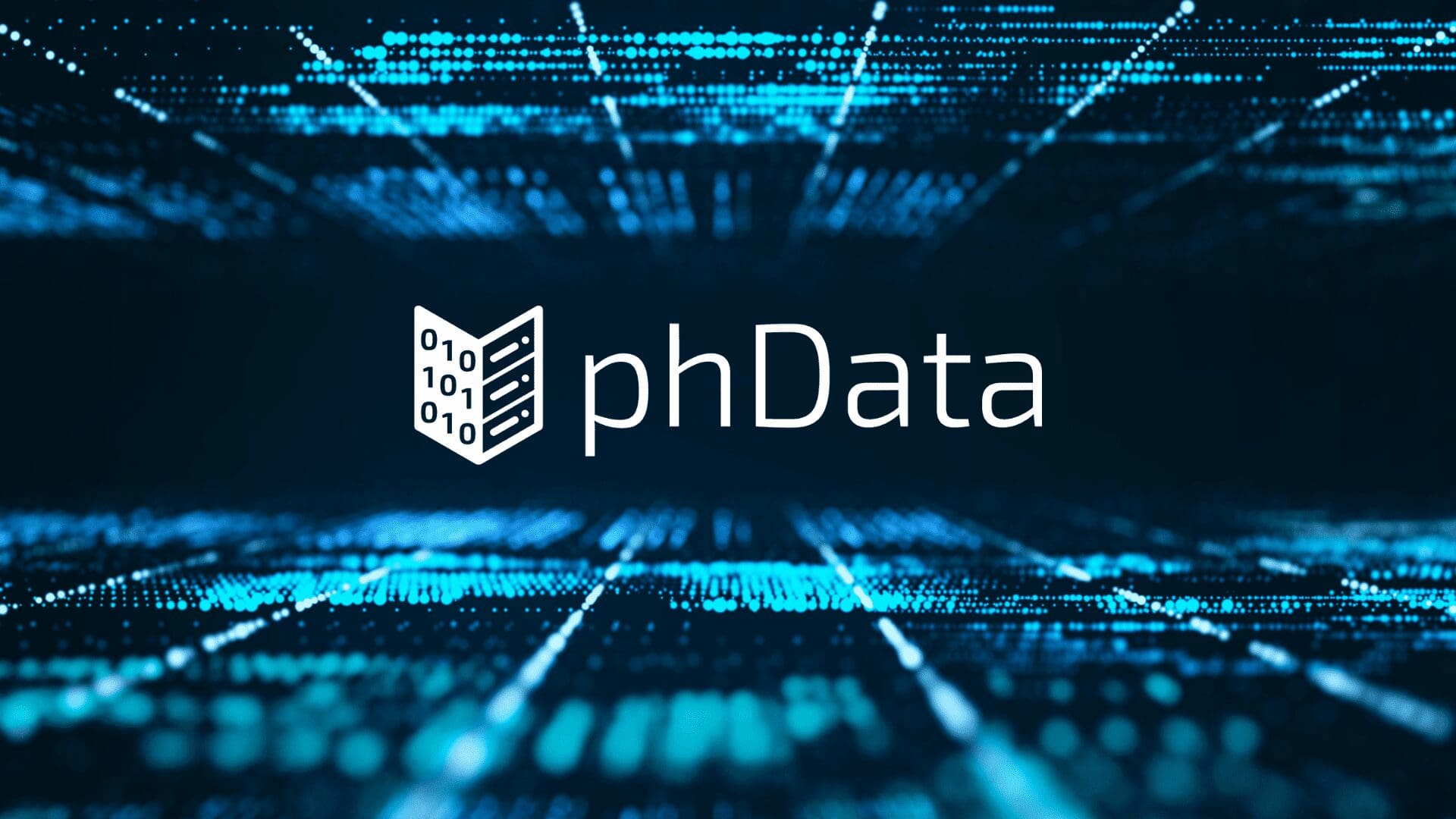 A picture with data all around with the phData logo in the center